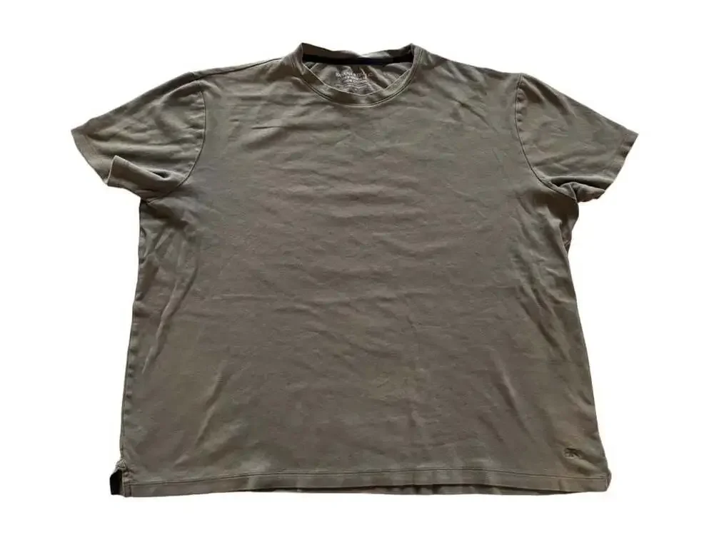 Banana Republic Luxe Touch Tee Mens XL Olive Green Short Sleeve Cotton T-Shirt